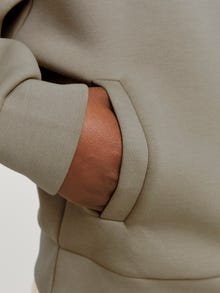 Jack & Jones Plain Zip Sweatshirt -Silver Sage - 12266912