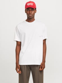Jack & Jones Printet T-shirt -Bright White - 12266938