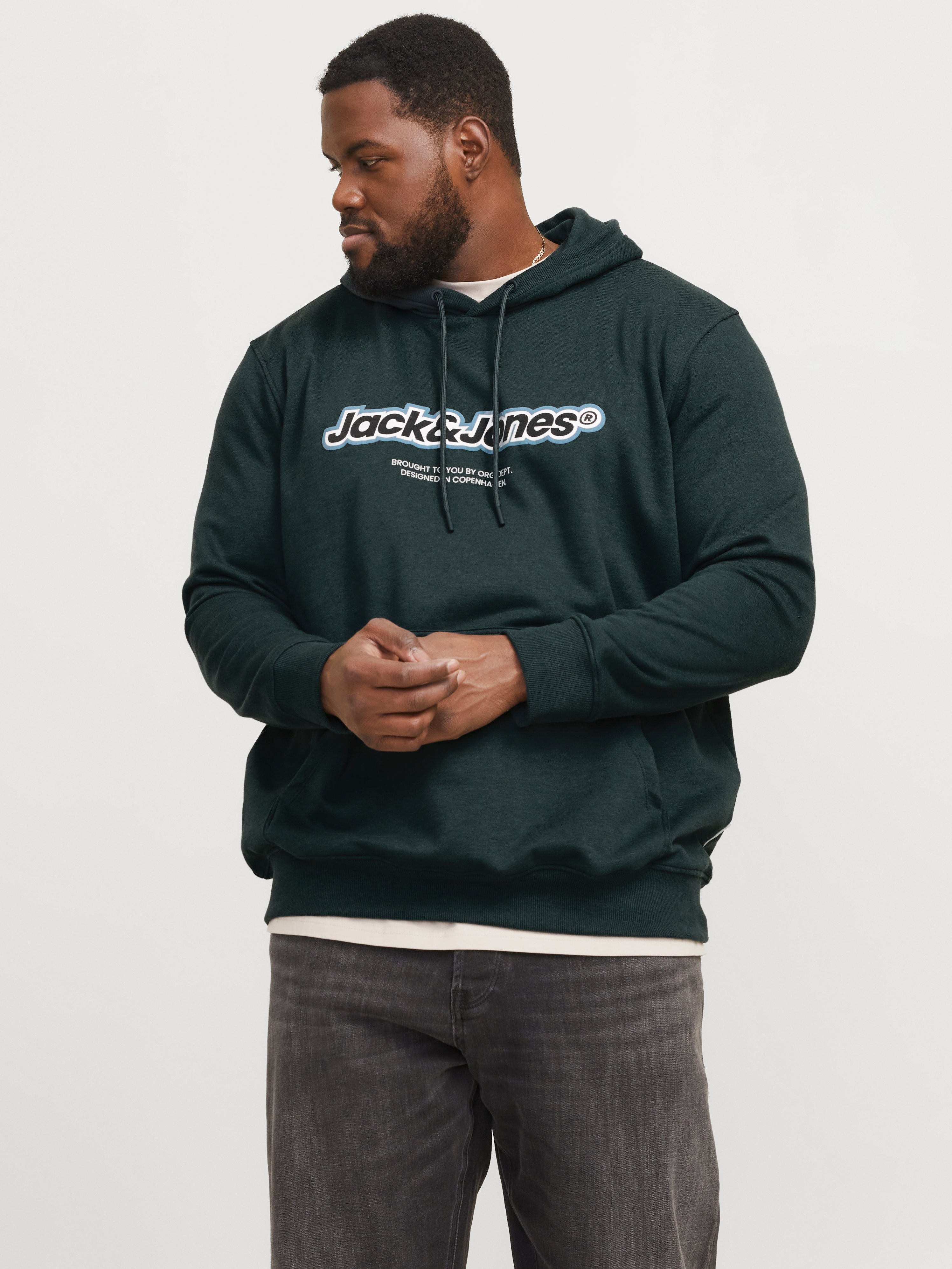 Plus Size Logo Kapuzenpullover