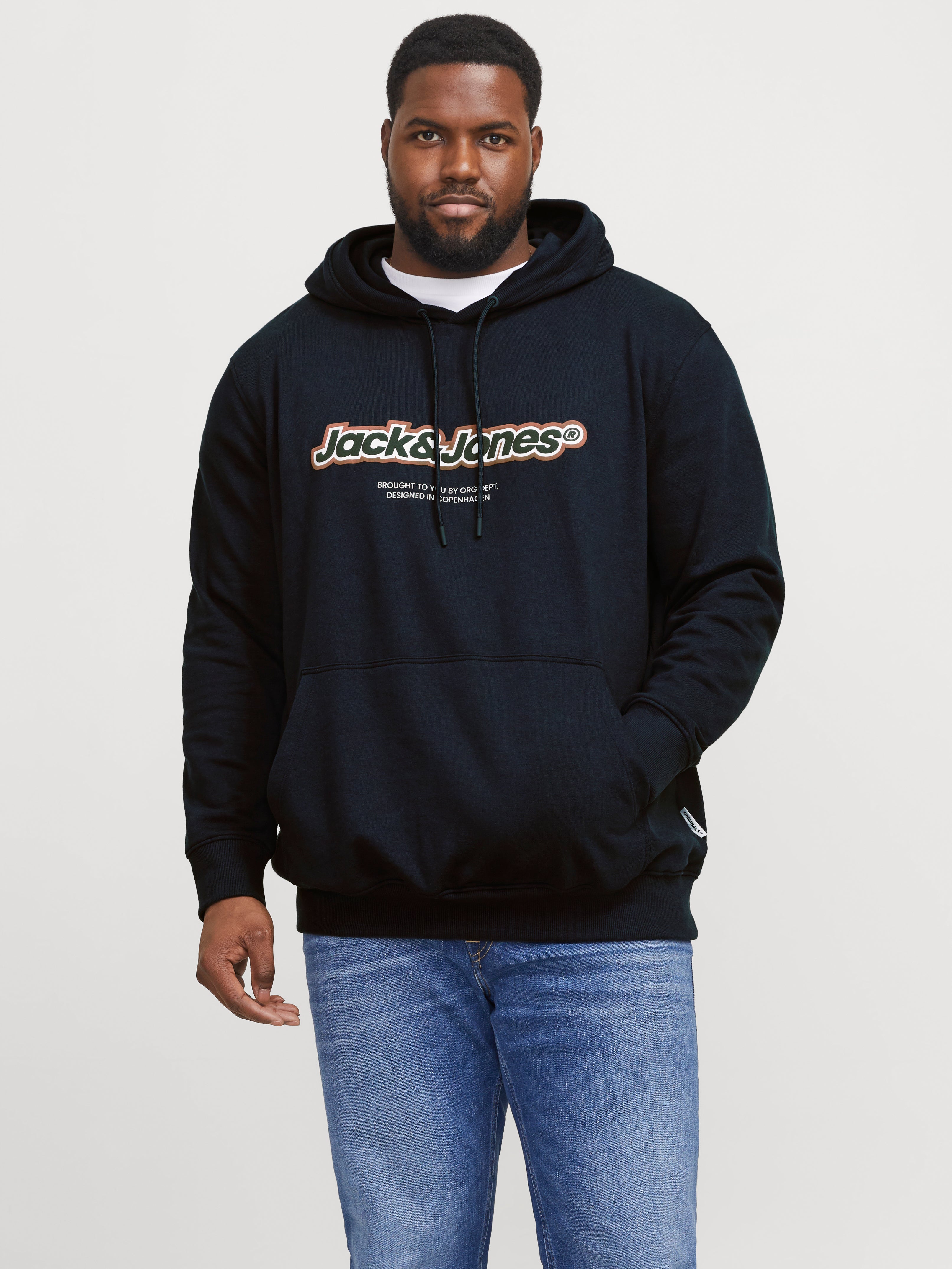 Plus Size Logo Kapuzenpullover