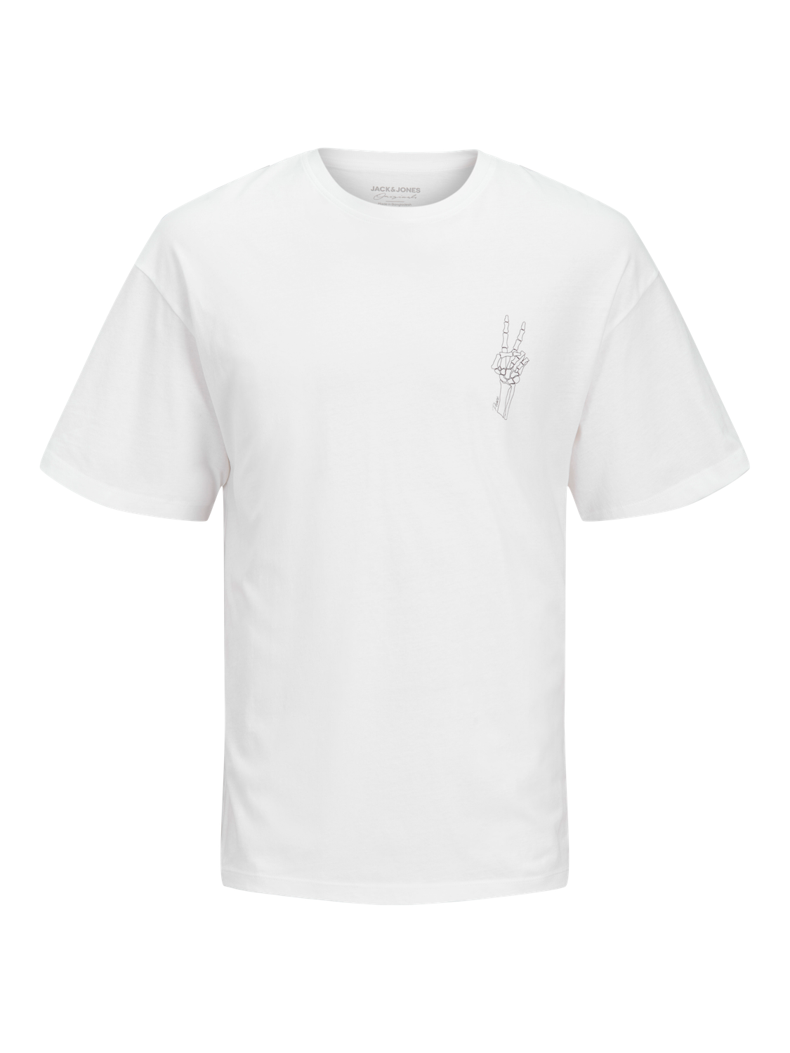 Jack & Jones Tryck Rundringning T-shirt -Bright White - 12267274