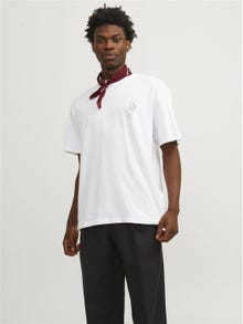 Jack & Jones Tryck Rundringning T-shirt -Bright White - 12267274