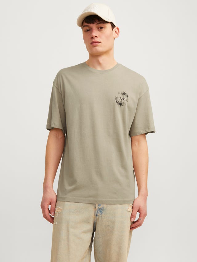 Jack & Jones Bedrukt Ronde hals T-shirt - 12267274