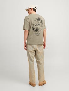 Jack & Jones T-shirt Imprimé Col rond -Crockery - 12267274