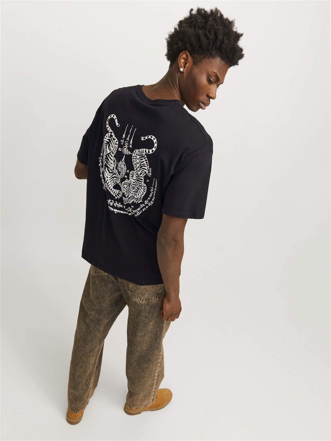 Jack & Jones Gedruckt Rundhals T-shirt -Black - 12267274