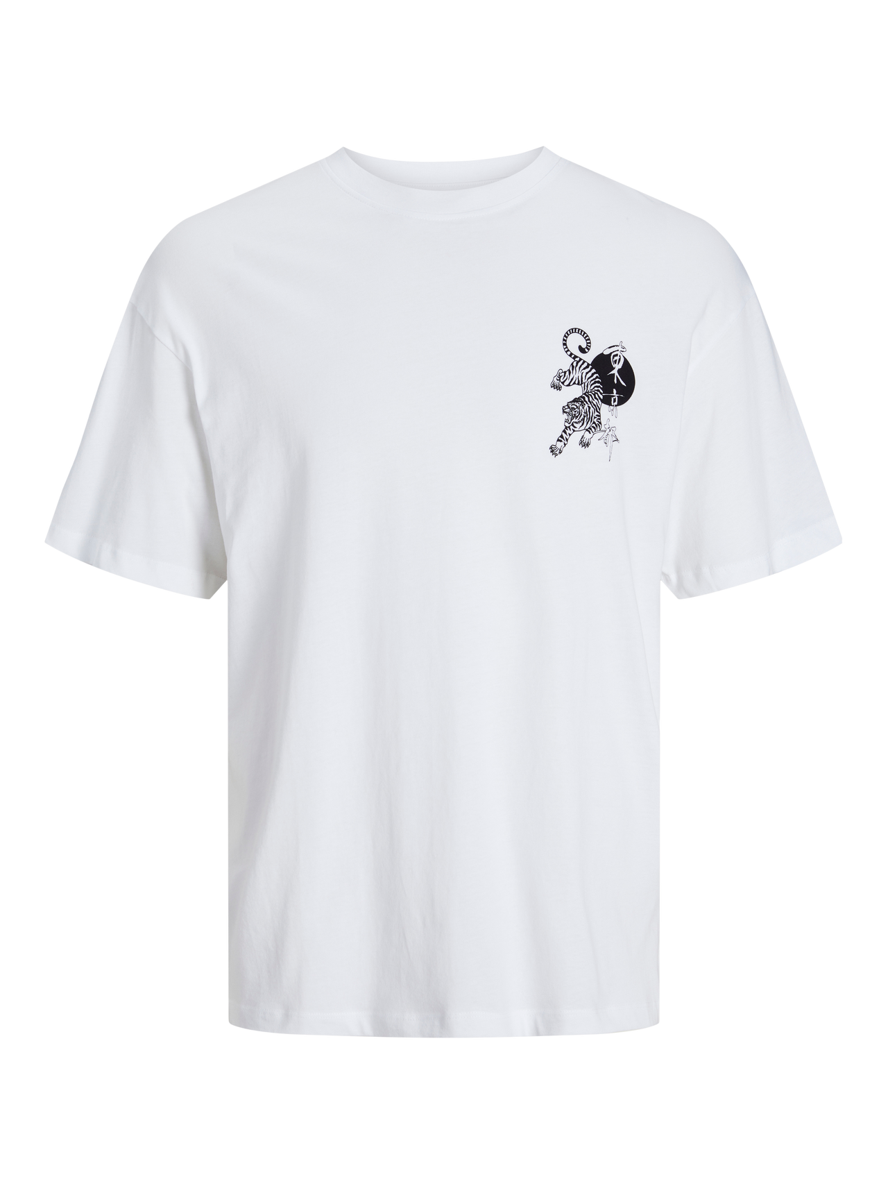 Jack & Jones T-shirt Estampar Decote Redondo -Bright White - 12267283