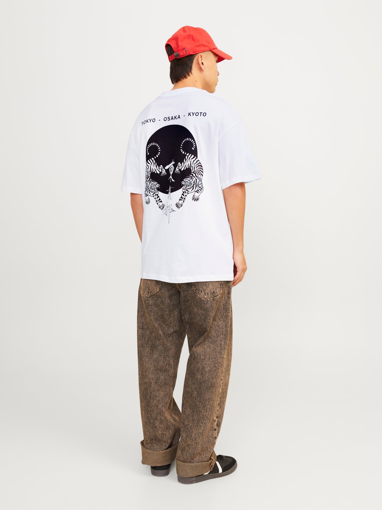 Jack & Jones Printed Crew neck T-shirt -Bright White - 12267283