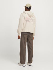 Jack & Jones Printed Hoodie -Chateau Grey - 12267300