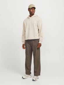 Jack & Jones Printed Hoodie -Chateau Grey - 12267300
