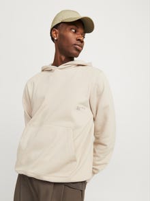 Jack & Jones Printed Hoodie -Chateau Grey - 12267300
