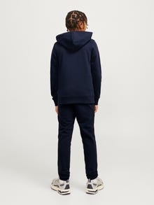 Jack & Jones Logo Zip Hoodie Junior -Sky Captain - 12267452