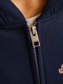 Jack & Jones Logo Zip Hoodie Junior -Sky Captain - 12267452
