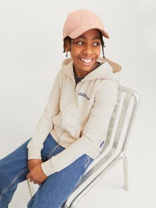 Jack & Jones Лого Зип дукс са капуљачом ЈУНИОРЕ -Moonbeam - 12267452