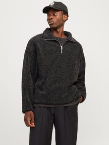 Jack & Jones Ensfarvet Fleecesweatshirt -Black - 12267470