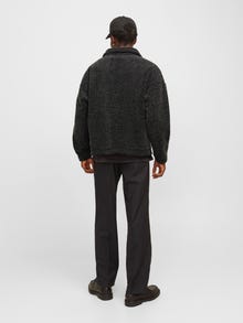 Jack & Jones Oversize Fit High neck Ribbed cuffs Set in sleeves Sweatshirt -Black - 12267470