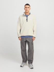 Jack & Jones Plain Fleece sweatshirt -Antique White - 12267534