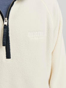 Jack & Jones Plain Fleece sweatshirt -Antique White - 12267534