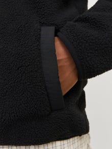 Jack & Jones Enfärgat Sweatshirt i fleece -Black - 12267534