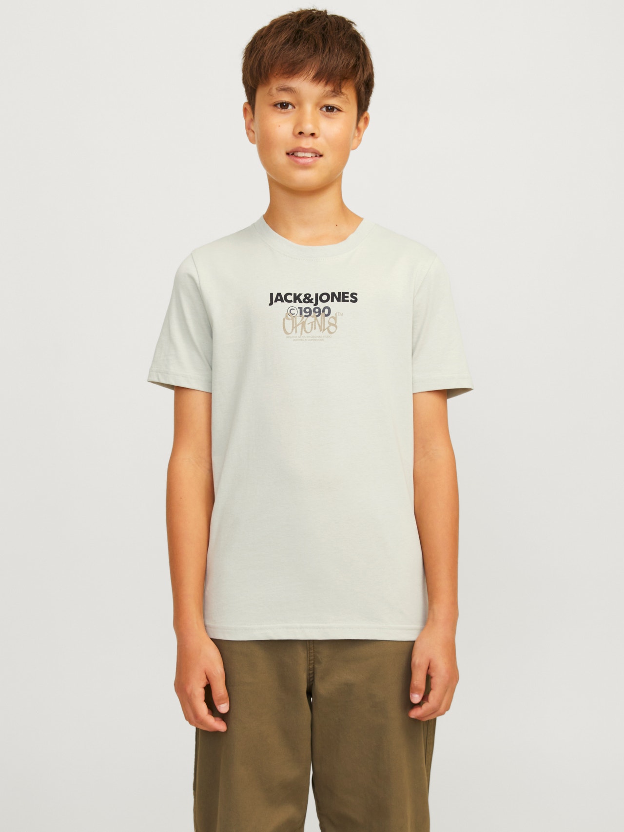 Jack & Jones Καλοκαιρινό μπλουζάκι -Mineral Gray - 12267558