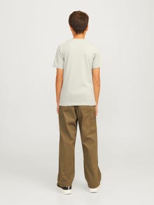 Jack & Jones Logo T-skjorte For gutter -Mineral Gray - 12267558