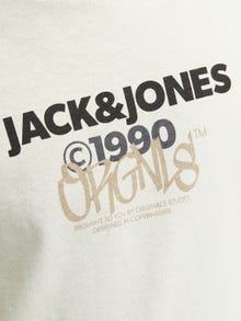Jack & Jones Logo T-skjorte For gutter -Mineral Gray - 12267558