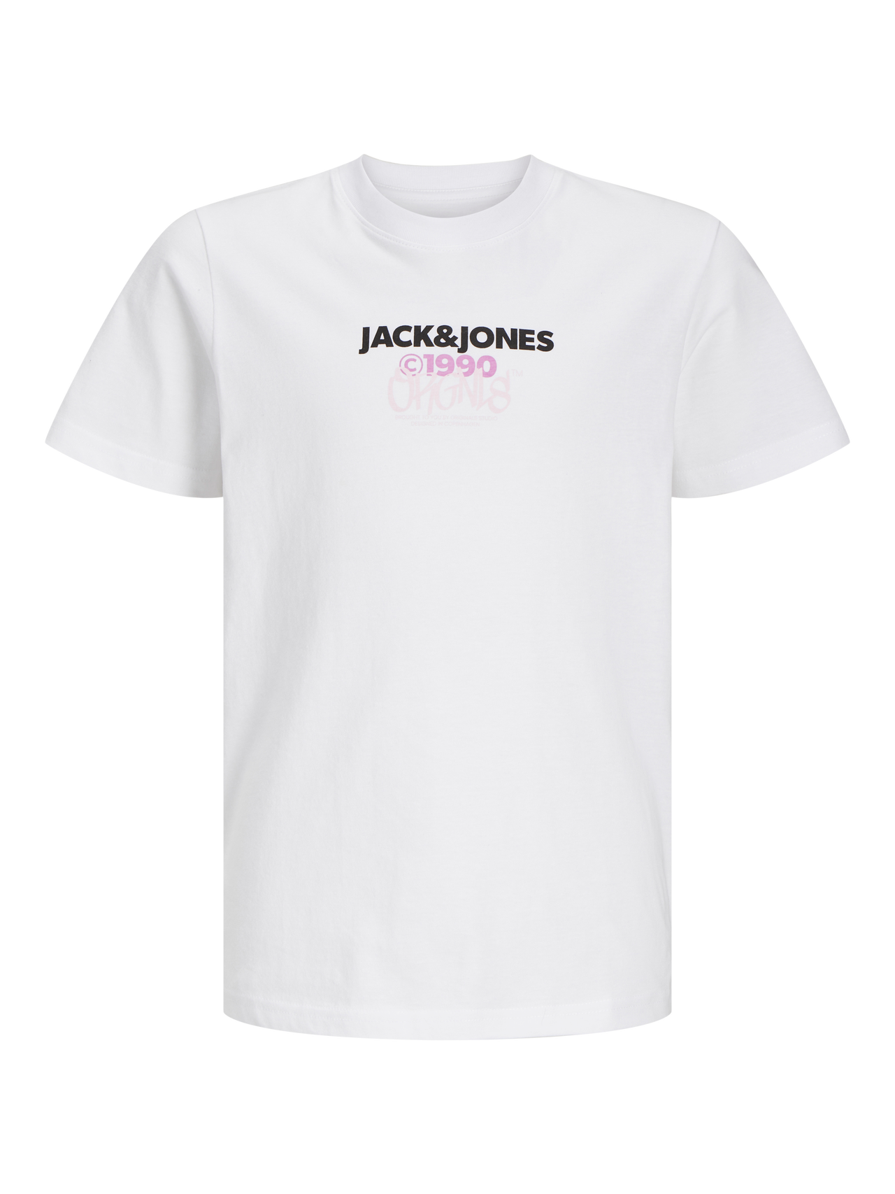 Jack & Jones Logo T-shirt For boys -Bright White - 12267558