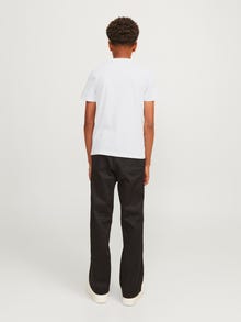 Jack & Jones Logo T-skjorte For gutter -Bright White - 12267558