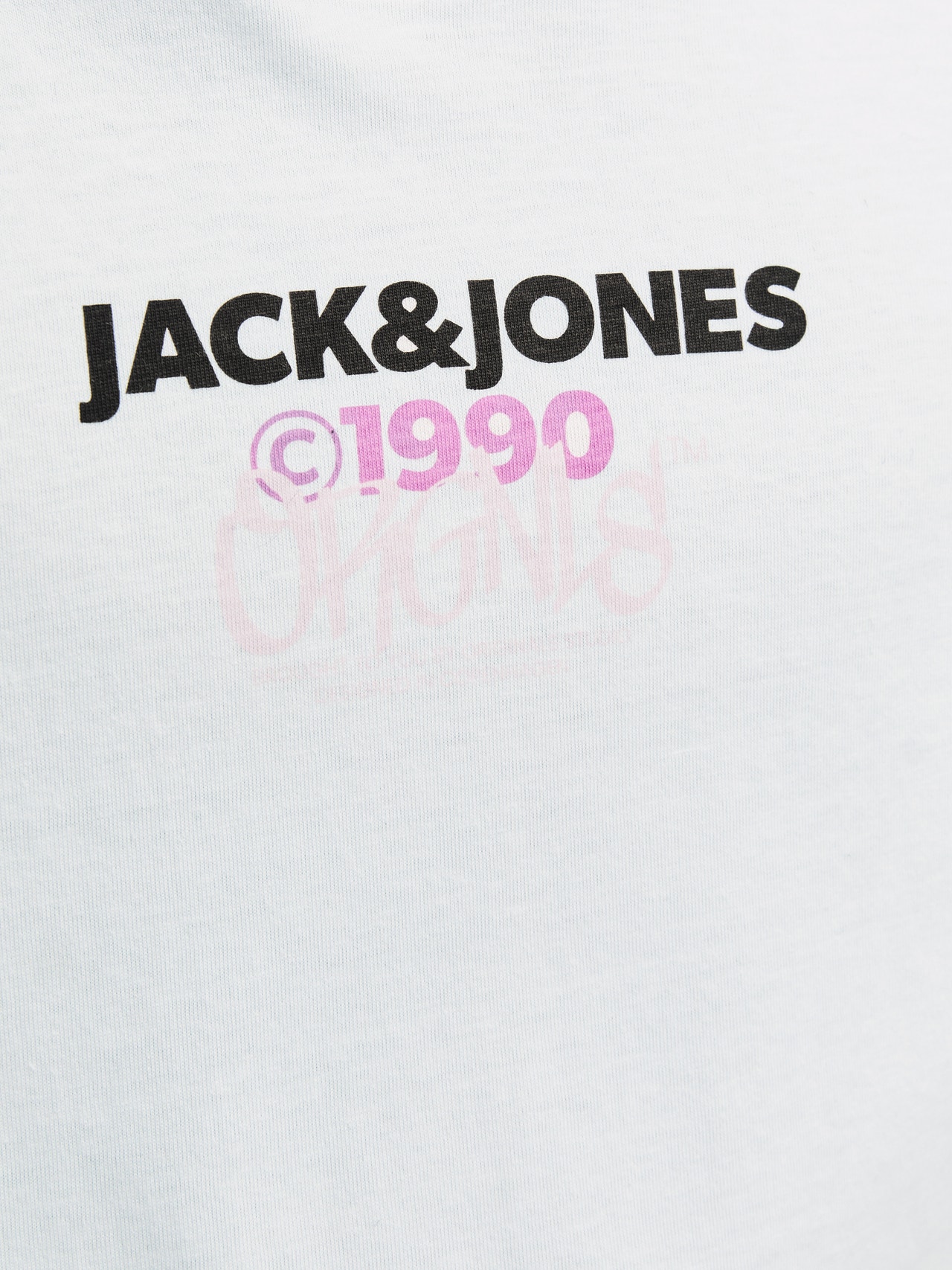 Jack & Jones Logo T-skjorte For gutter -Bright White - 12267558