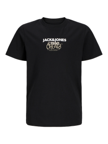 Jack & Jones Logo T-skjorte For gutter -Black - 12267558