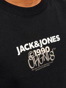 Jack & Jones Logo T-skjorte For gutter -Black - 12267558