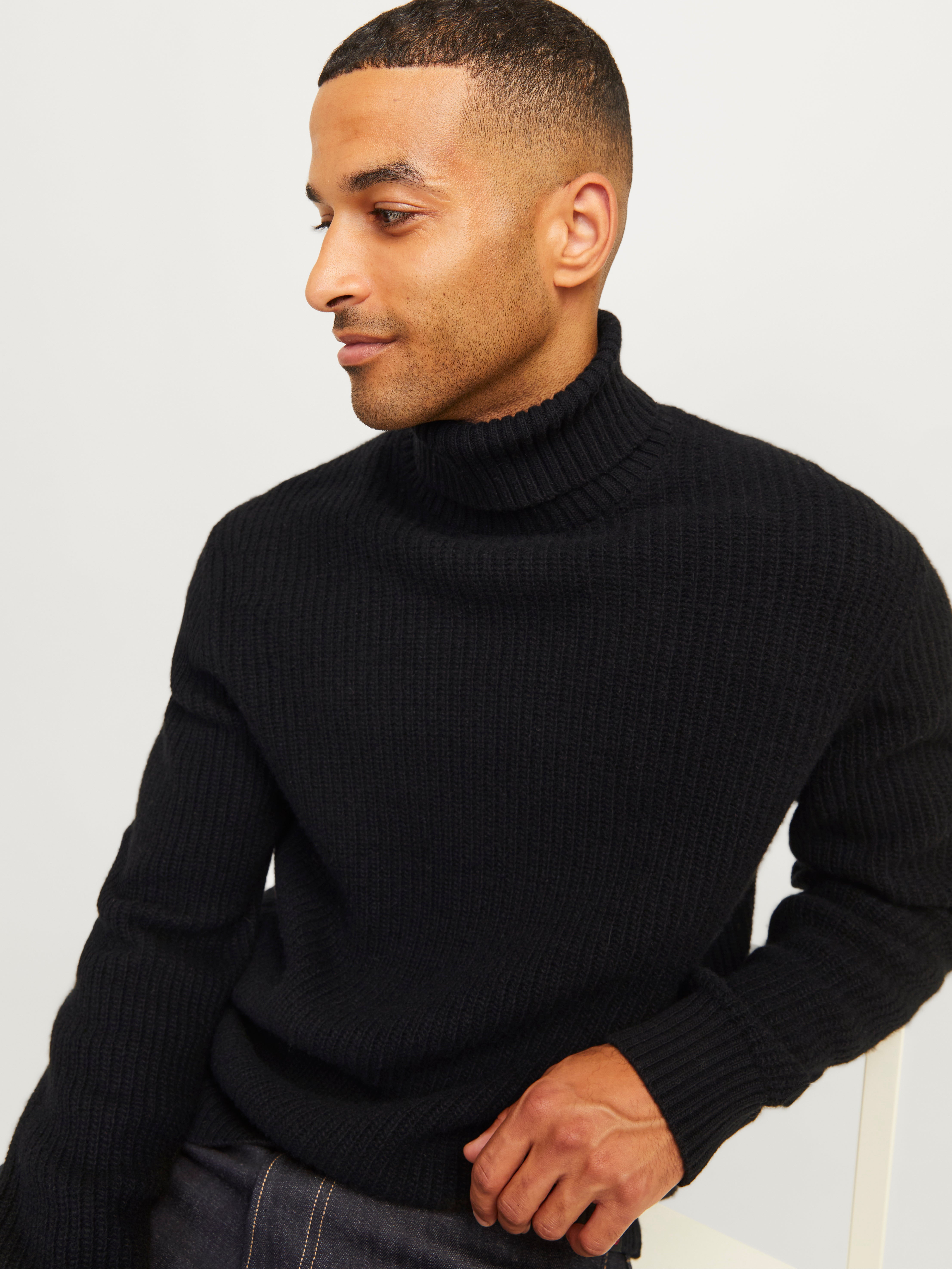 PJ PAUL JONES Maglione Uomo Con Cerniera 1/4 E Collo Alto - Tessuto Morbido E Caldo, Lavabile In Lavatrice, Slim Fit