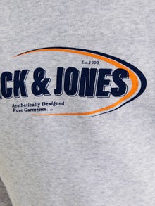 Jack & Jones Hoodie Logo Junior -Light Grey Melange - 12267658