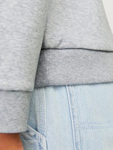 Jack & Jones Logo Hoodie Junior -Light Grey Melange - 12267658