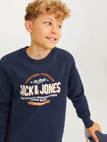 Jack & Jones Logo Sweatshirt Mini -Navy Blazer - 12267671