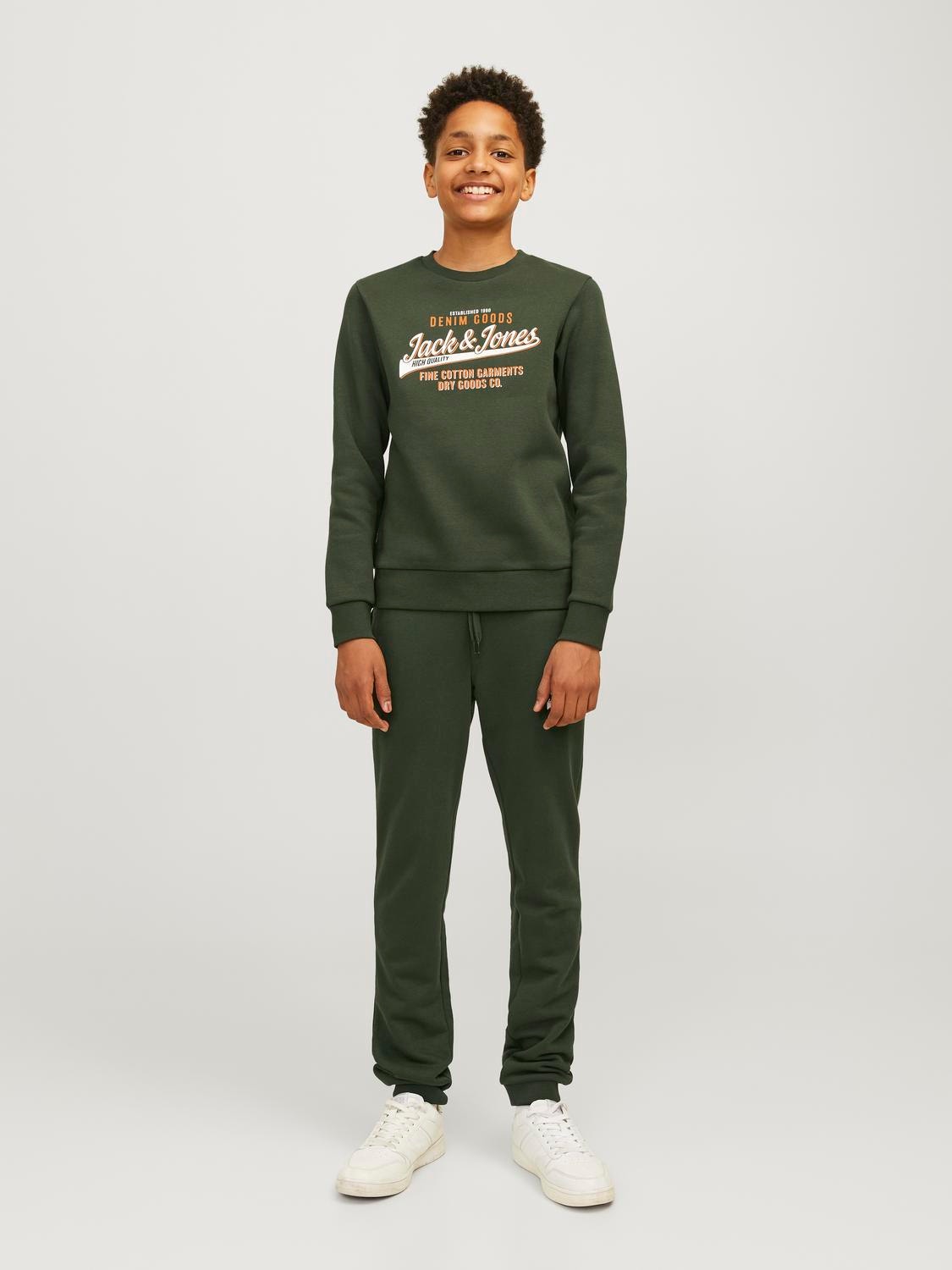 Jack & Jones Felpa Con logo Mini -Kombu Green - 12267671