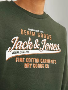 Jack & Jones Logo Sweatshirt Mini -Kombu Green - 12267671