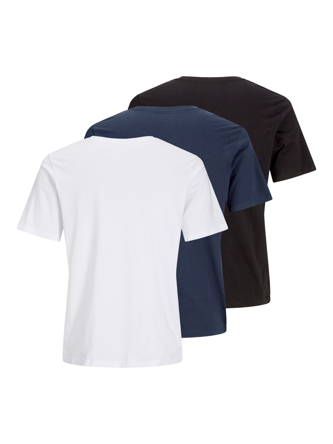 Jack & Jones 3-pack Bedrukt Ronde hals T-shirt -Black - 12267683