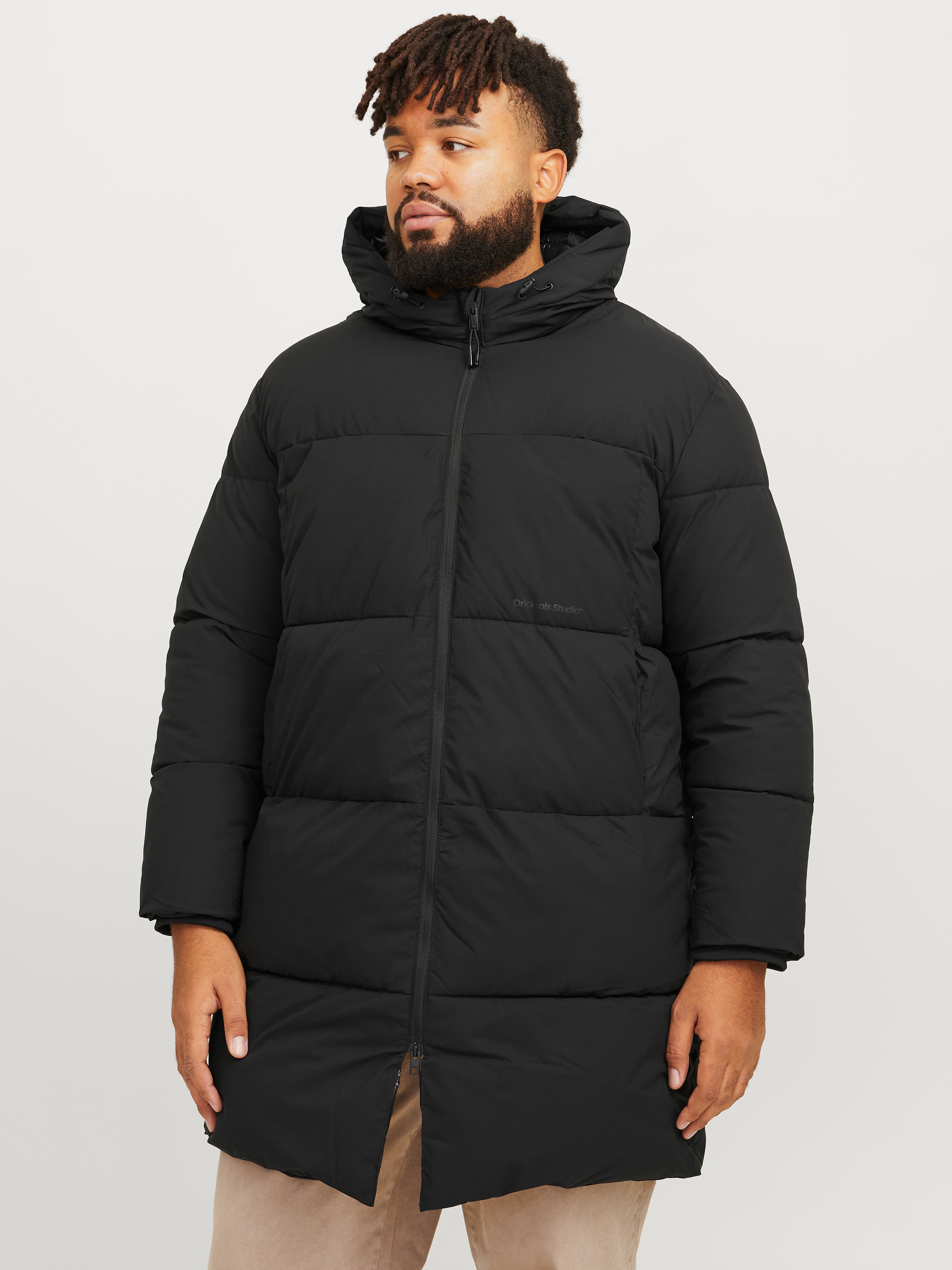 Plus Size Puffer coat Black Jack Jones