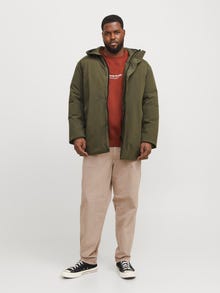 Jack & Jones Plus Size Parka -Grape Leaf - 12267784