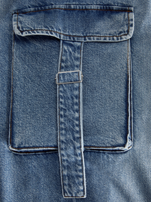 JJXX JXTOKYO WIDE CARGO MW JEANS DNM -Light Blue Denim - 12267831