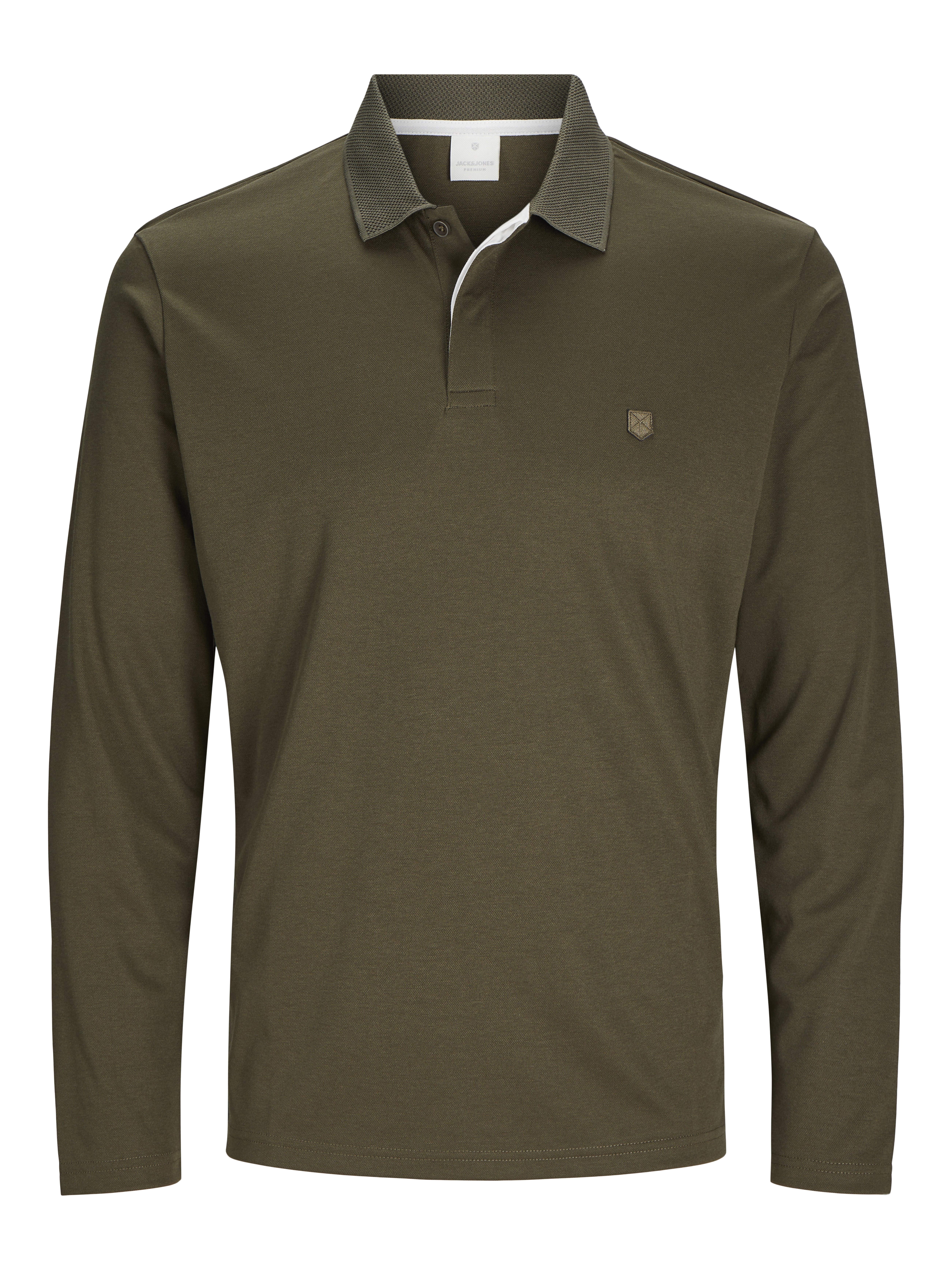 Thumbnail - Plus Size Einfarbig Langarm-t-shirt