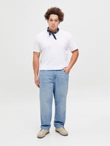 Jack & Jones Plius JJICHRIS JJORIGNIAL AKM 920 NOOS PLS Laisvo kirpimo džinsai -Blue Denim - 12267850