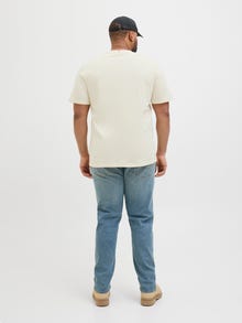 Jack & Jones Plus Size Printet T-shirt -Antique White - 12267857