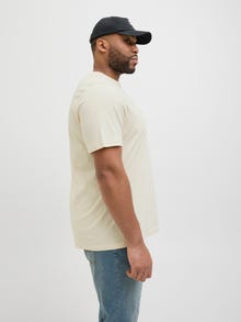 Jack & Jones Plus Size Printet T-shirt -Antique White - 12267857