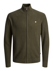 Jack & Jones Plus Size Strickjacke -Olive Night - 12267899