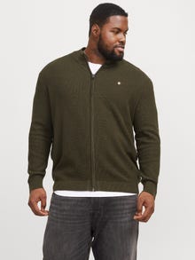 Jack & Jones Plus Size Strickjacke -Olive Night - 12267899