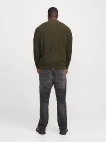 Jack & Jones Plus Size Strickjacke -Olive Night - 12267899