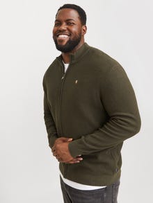 Jack & Jones Plus Size Strickjacke -Olive Night - 12267899