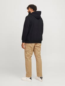 Jack & Jones Plus Size Logo Hoodie -Black - 12267918