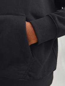 Jack & Jones Plus Size Logo Hoodie -Black - 12267918